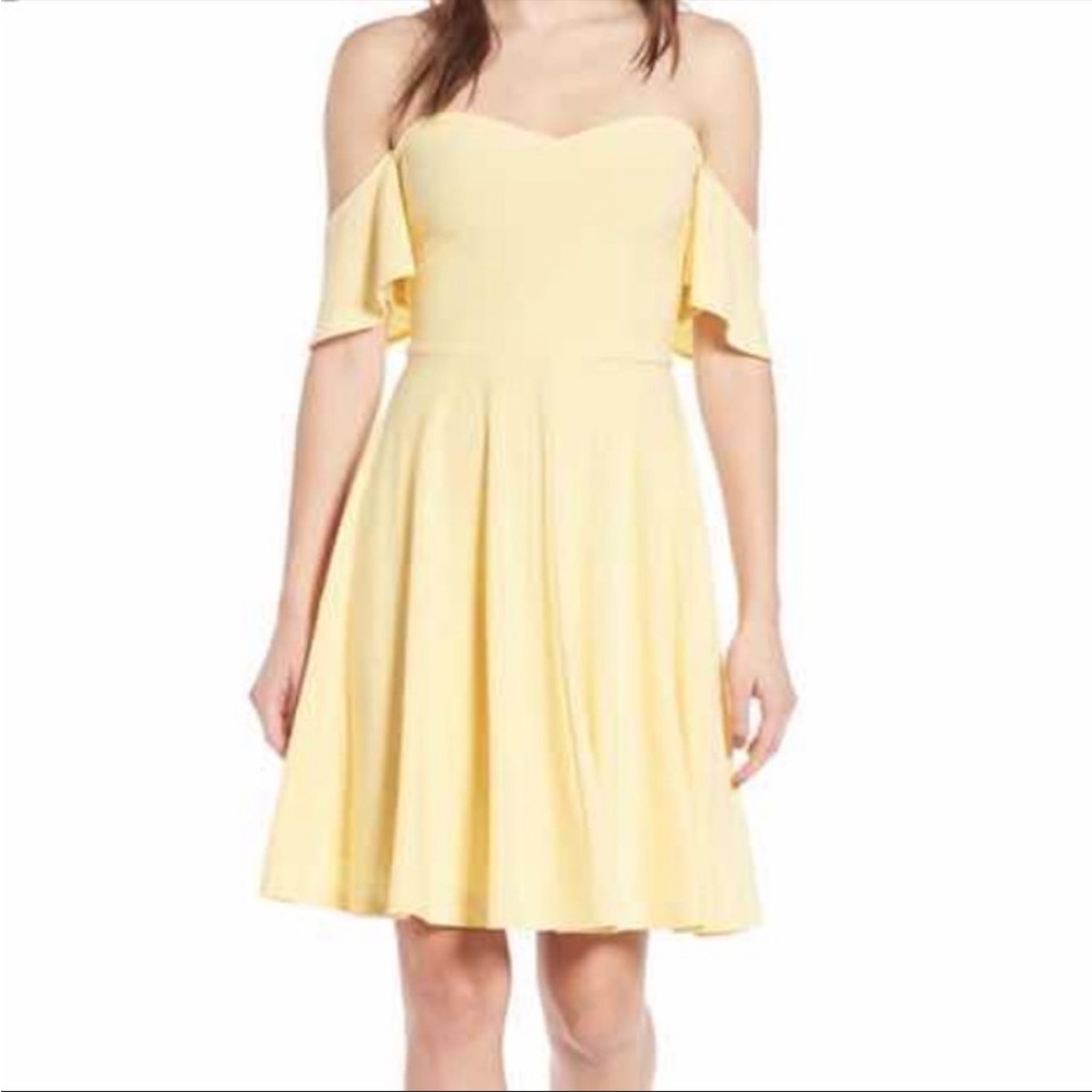 Leith Off The Shoulder Fit and Flare Dress